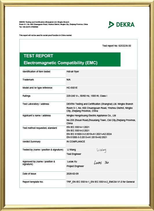Ningbo Hengchuang Electric Appliance Co., Ltd.